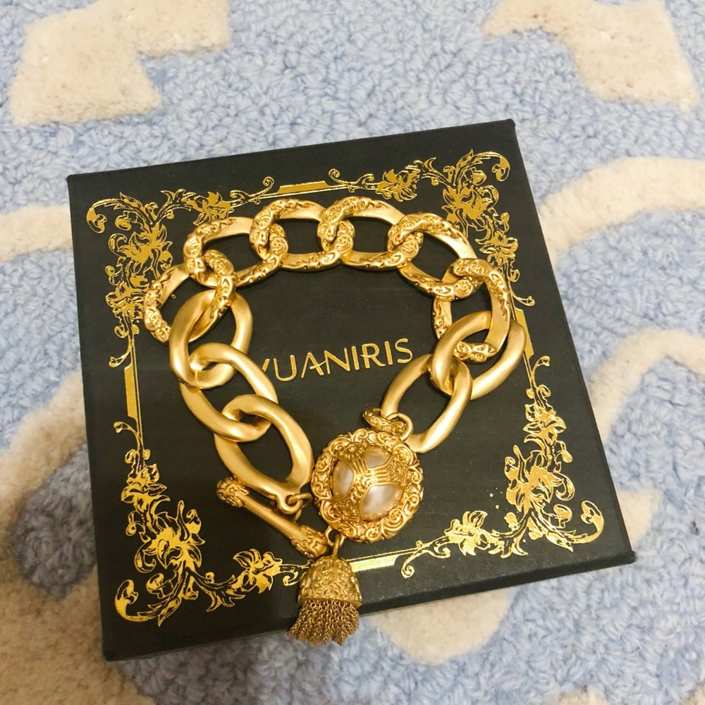 Retro Gorgeous 14 K Yellow Gold Plated Bracelets
